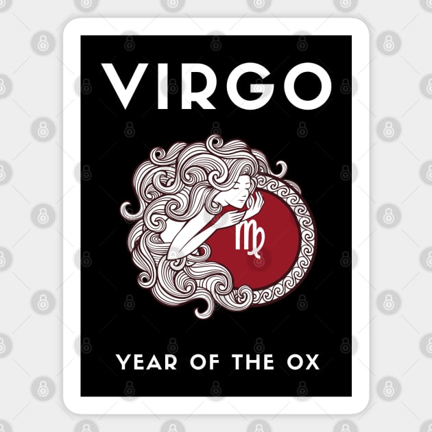 VIRGO / Year of the OX Magnet by KadyMageInk